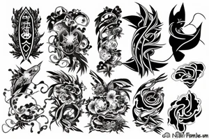 4 element tattoo idea