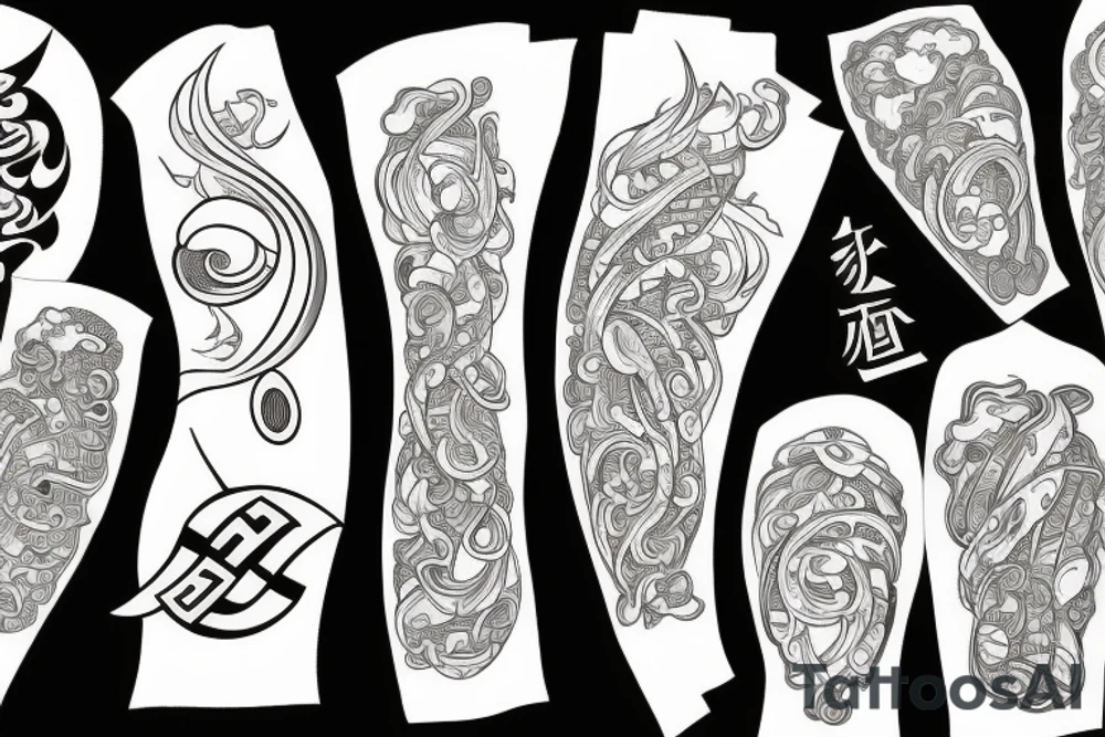 4 element tattoo idea