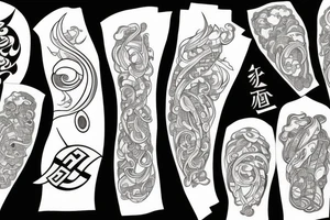 4 element tattoo idea