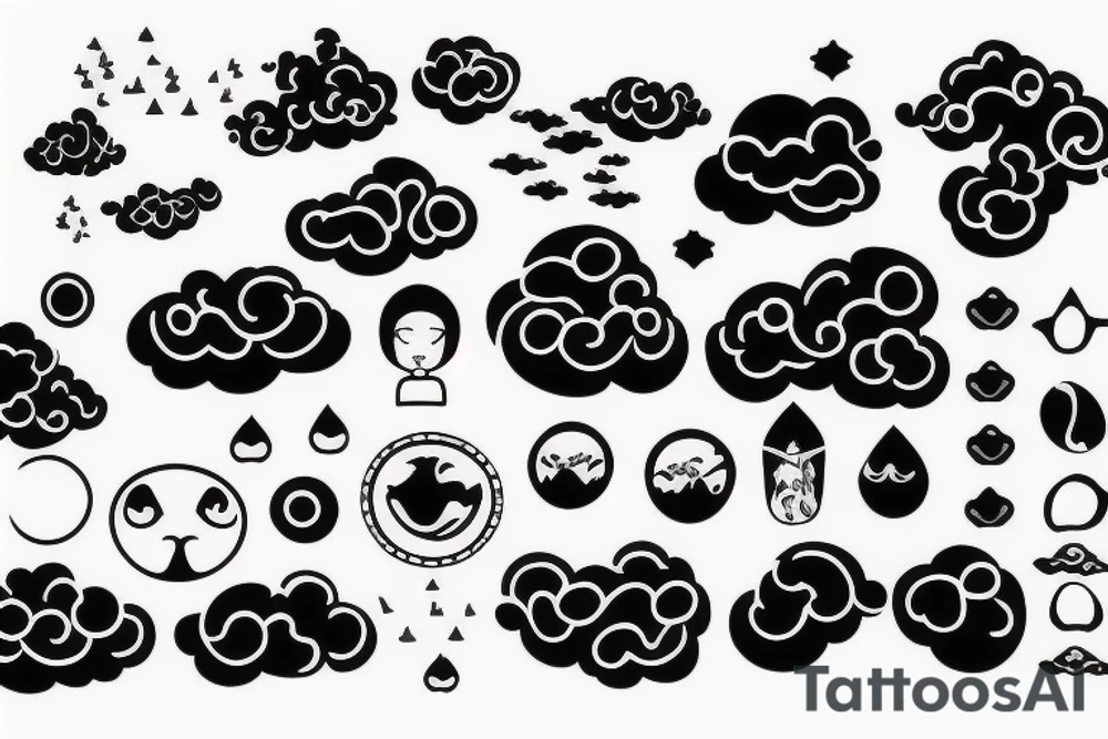 Water cloud tattoo idea