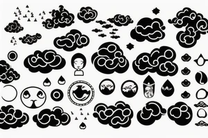 Water cloud tattoo idea