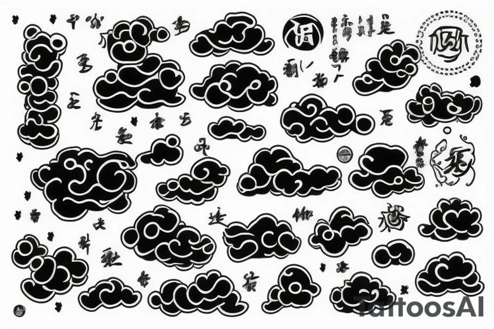 Water cloud tattoo idea