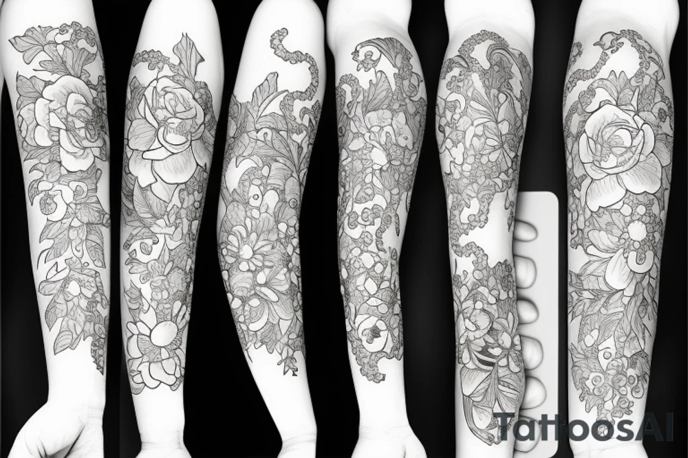 jasmin flower tattoo idea