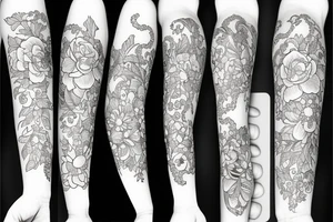 jasmin flower tattoo idea