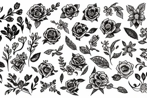 jasmin flower tattoo idea