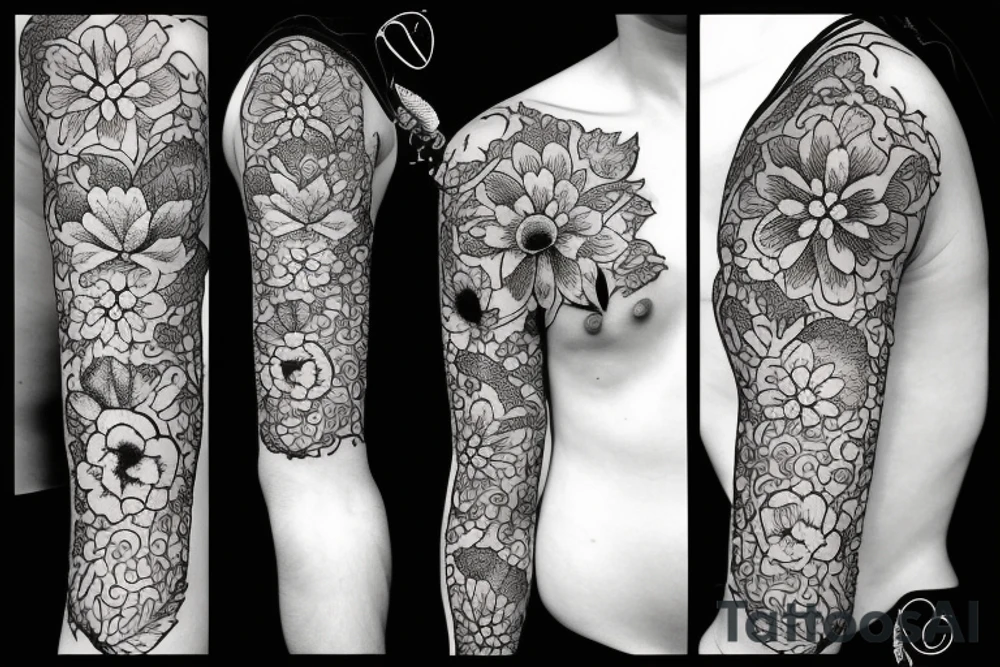 jasmin flower tattoo idea