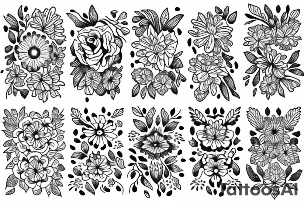 jasmin flower tattoo idea