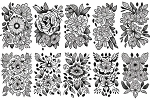 jasmin flower tattoo idea