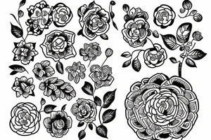 jasmine flower tattoo idea