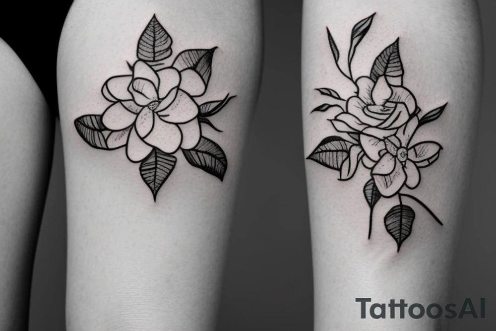 jasmine flower tattoo idea