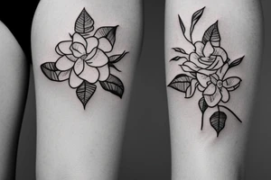 jasmine flower tattoo idea