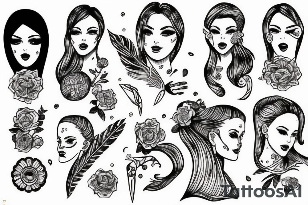 Worker anda koljosian woman tattoo idea