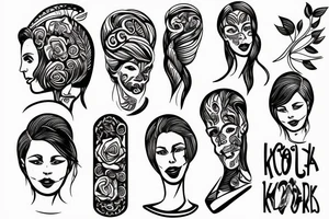 worker and kolkhoz woman tattoo idea