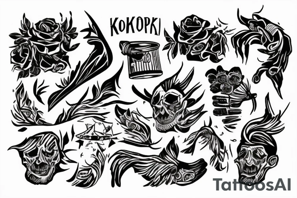 worker and kolkhoz tattoo idea