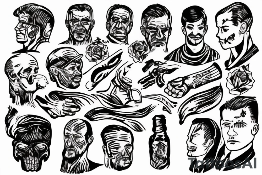 worker and kolkhoz tattoo idea