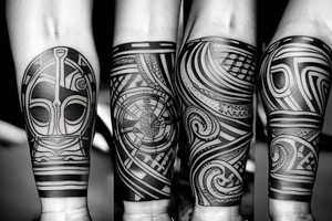 round on the forearm nordic, viking, haiking, camping, cycling tattoo idea