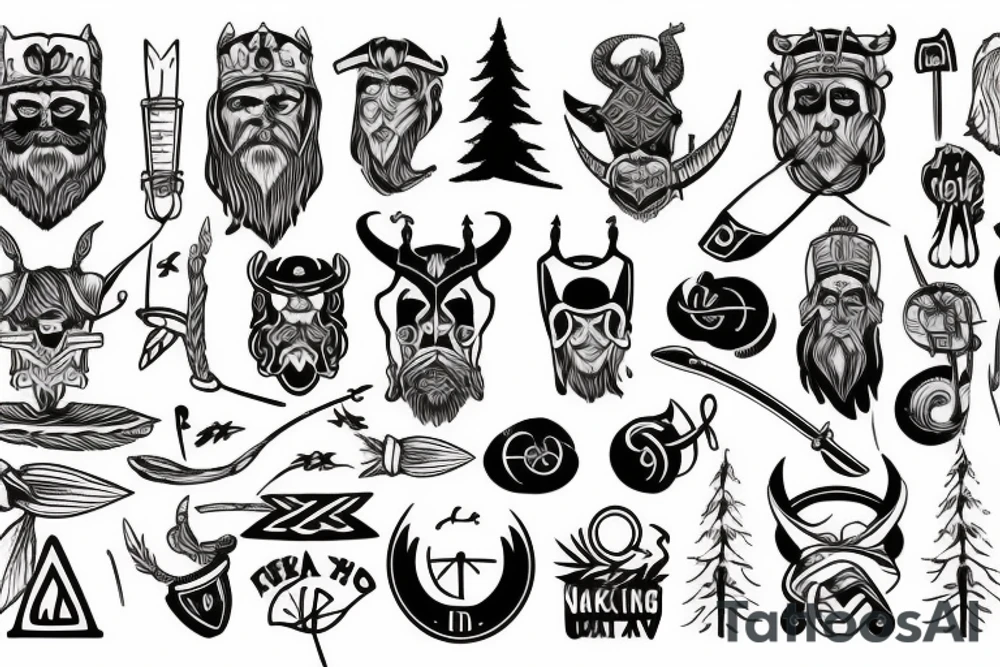 around on the forearm : nordic, viking, haiking, camping, cycling tattoo idea around on the forearm : nordic, viking, haiking, camping, cycling tattoo idea