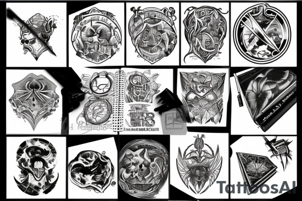Love evil books tattoo idea