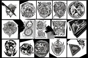 Love evil books tattoo idea