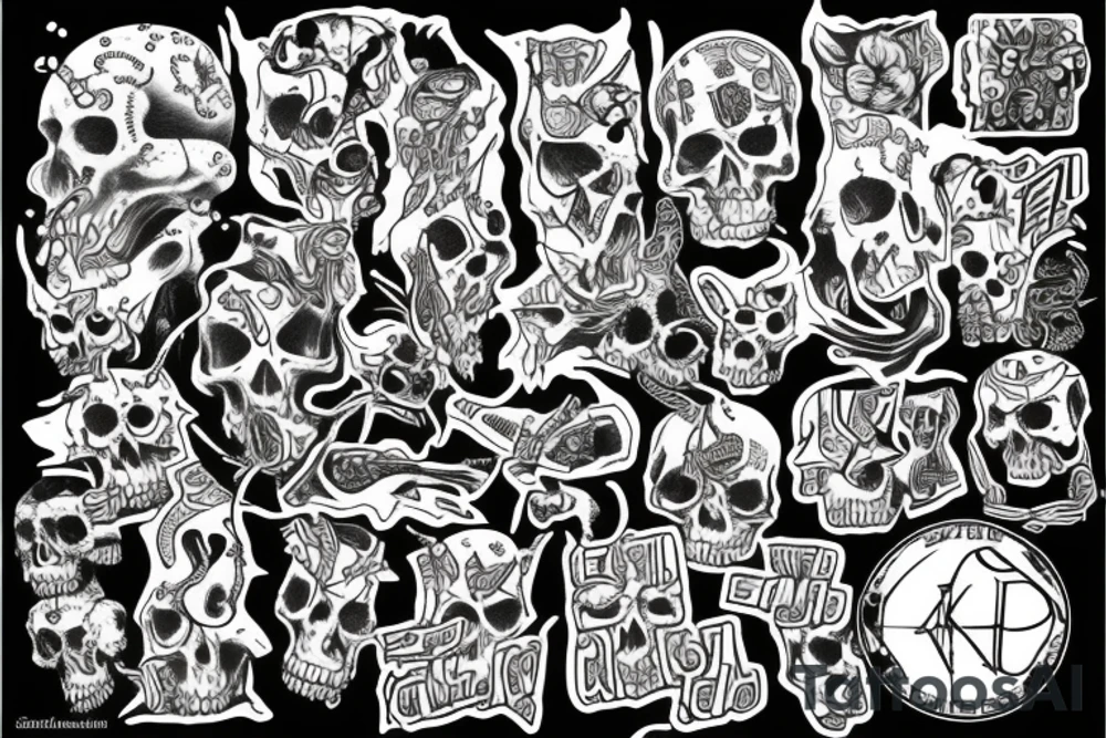 Keys of hell tattoo idea