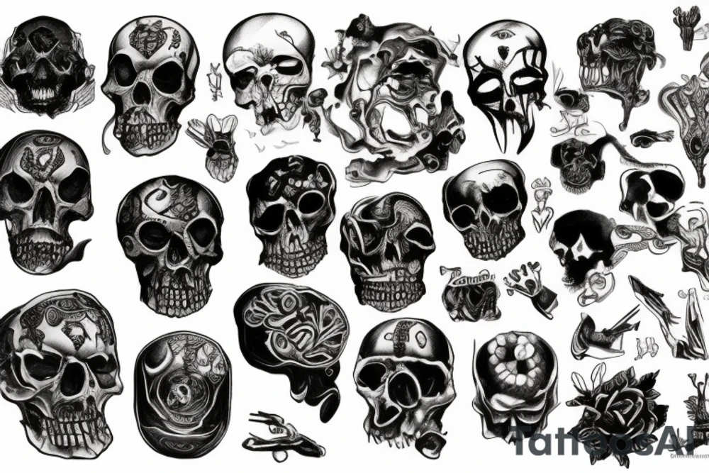 Keys of hell tattoo idea