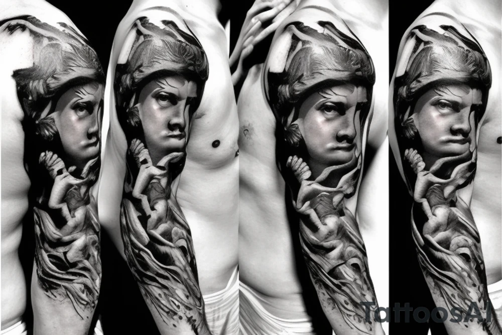 Zeus on mount olympus tattoo idea
