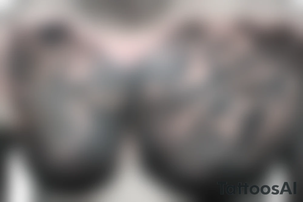 chest tattoo of psalm 23 with religious art tattoo idea