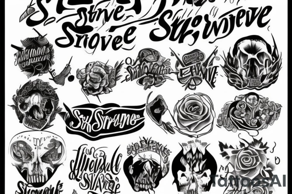 Only The Strong Survive tattoo idea