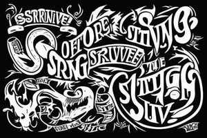Only The Strong Survive tattoo idea