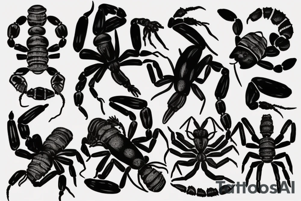 Chicano scorpion tattoo idea