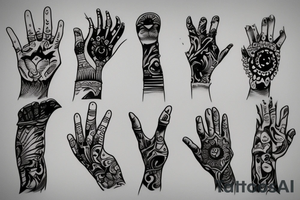 Hand tattoo tattoo idea