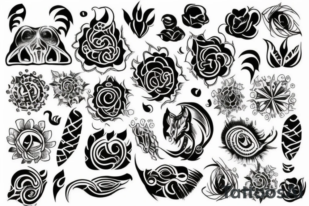 तत्वमसि with design print tattoo idea