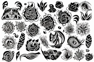 तत्वमसि with design print tattoo idea