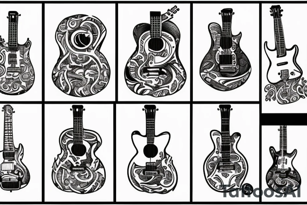 guitar tattoo idea