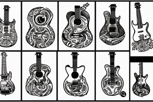 guitar tattoo idea