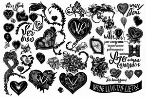 I want these words in a spiral:

Der Weg zum Licht führt über dein Herz
Der Weg zum Leben ist Liebe
Sonst hat Leben kein Wert tattoo idea