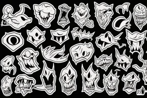 a giant monster tattoo idea
