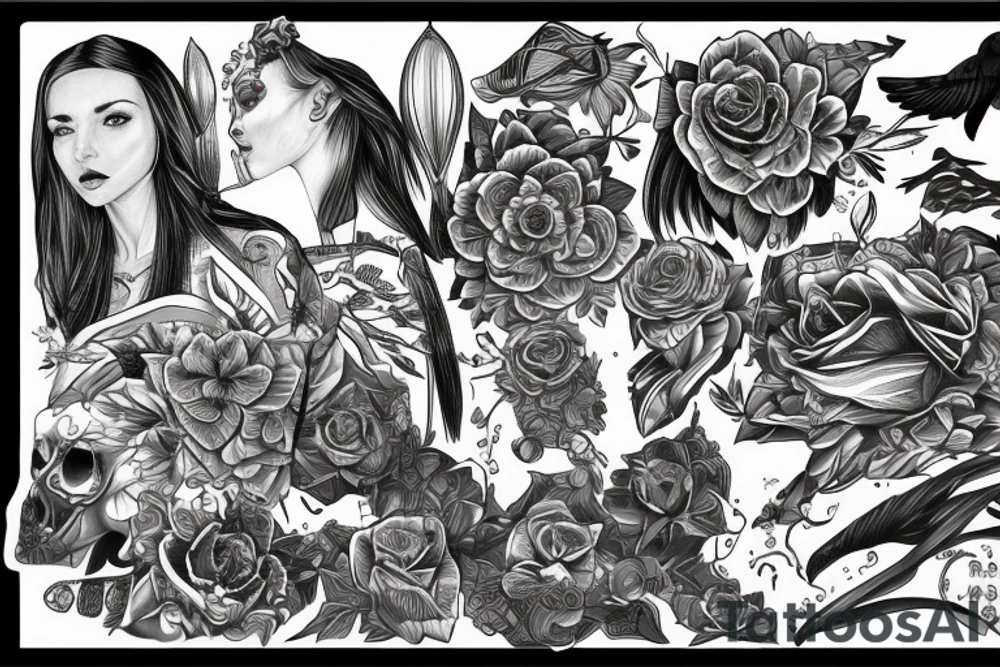 Nordycki wojownik z toporem tattoo idea