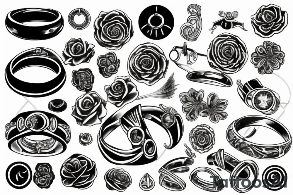 rings tattoo idea