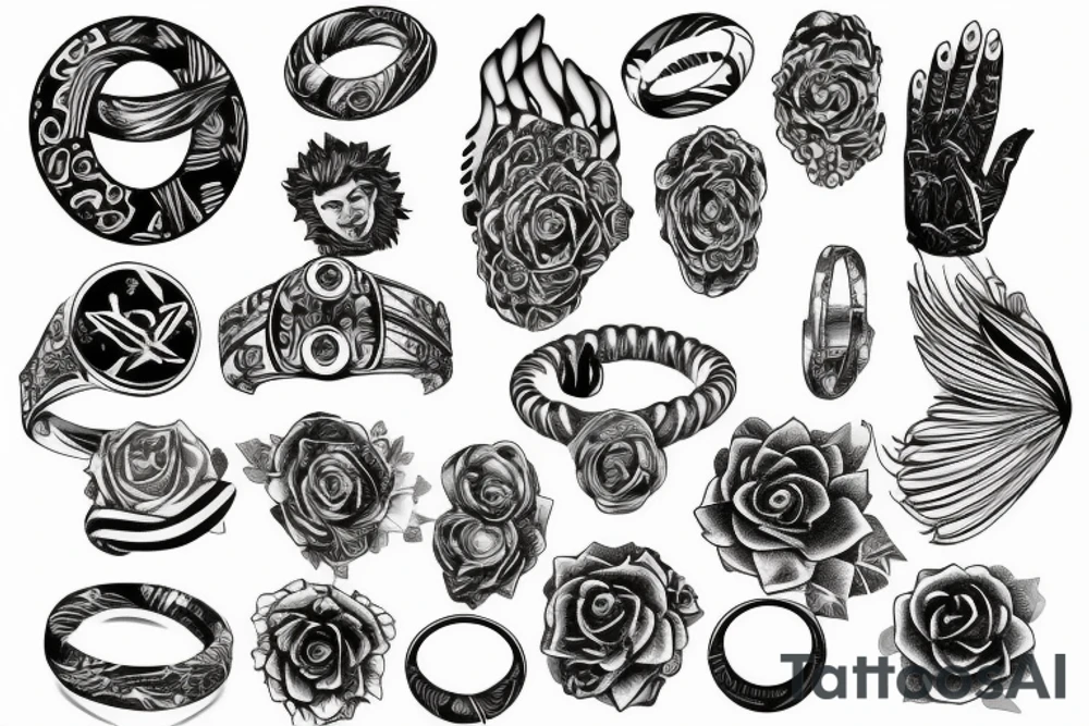 rings tattoo idea