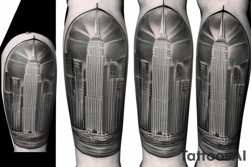 New york light post tattoo idea
