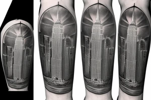 New york light post tattoo idea