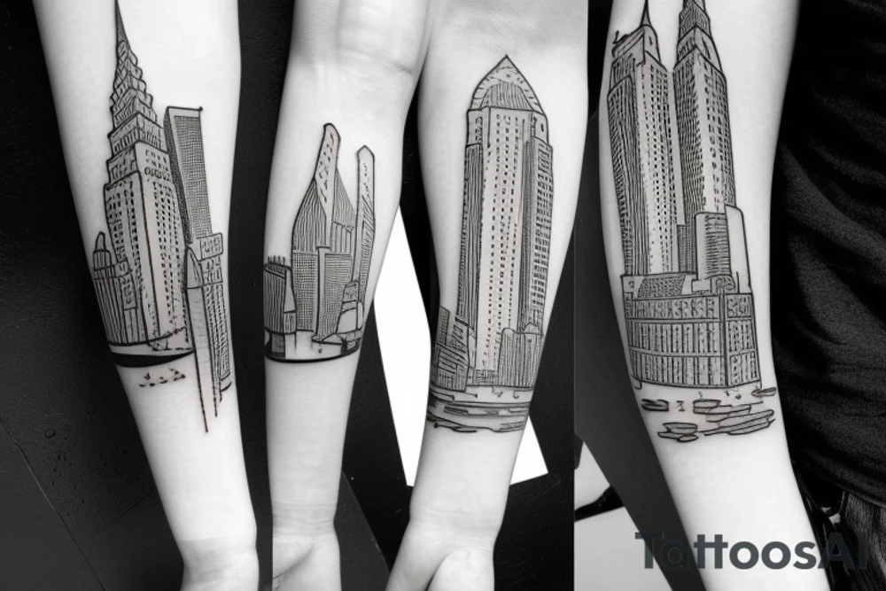 New york light post tattoo idea