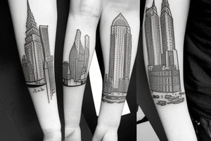 New york light post tattoo idea