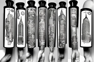 New york light post at e 57 street x 5th avenue tattoo idea