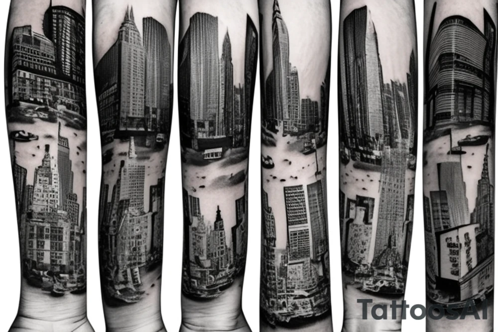 New york light post at e 57 street x 5th avenue tattoo idea