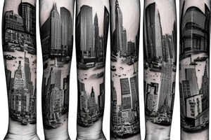 New york light post at e 57 street x 5th avenue tattoo idea