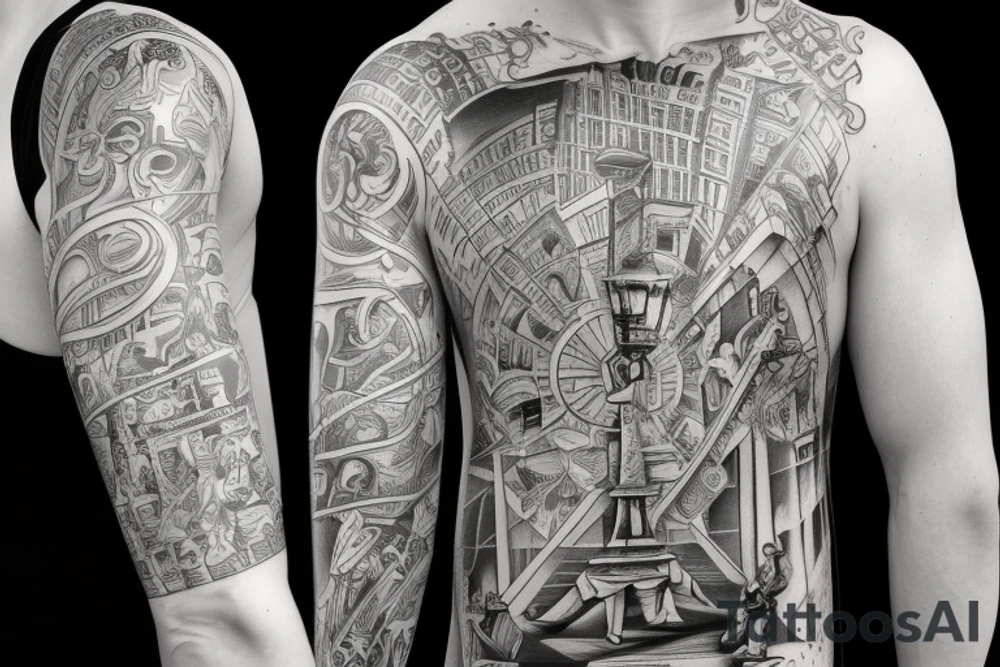 New york light post at e 57 street x 5th avenue tattoo idea