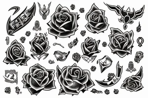 Rise from fire tattoo idea