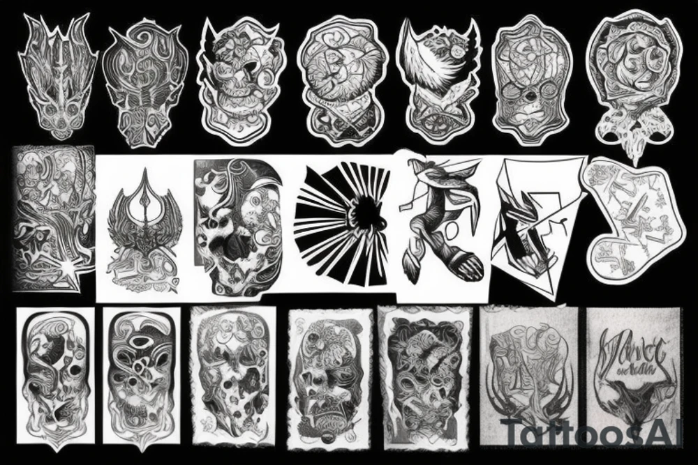 Rise from fire tattoo idea